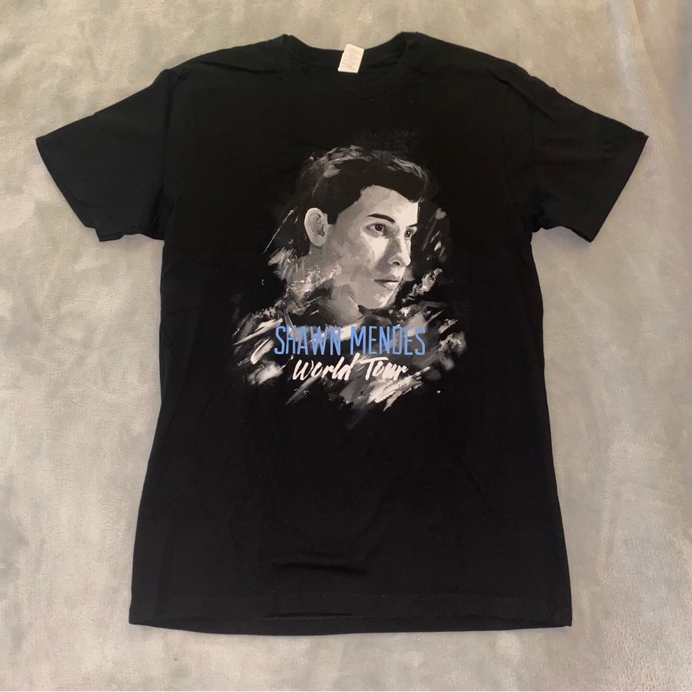 Shawn Mendes World Tour Black Graphic Tee